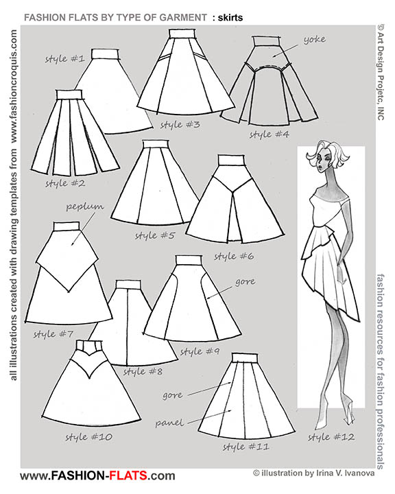 flared skirts