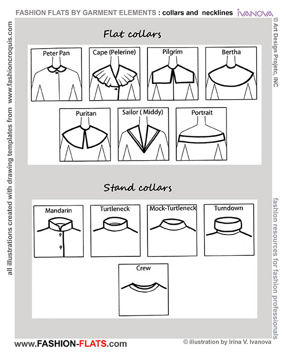flat and stand collars
