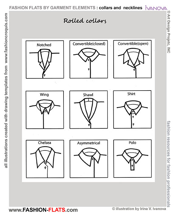 rolled collars