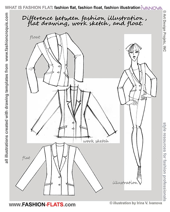 fashion flats, floats , and illustrations